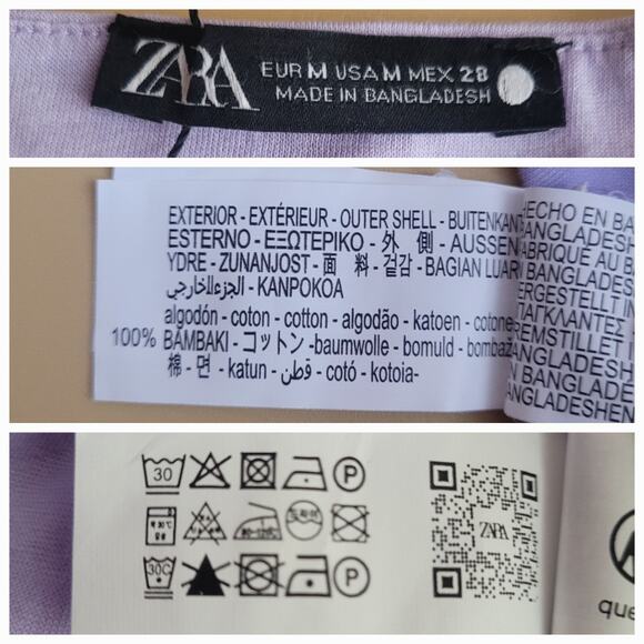 Zara Lavender Lilac Diagonal Draped Ruched Sleeveless Stretchy Top Small NWD NWT - Picture 4 of 8